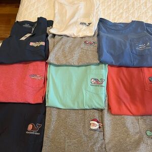 Vineyard Vines Colorful T-Shirt Collection Lot of 10